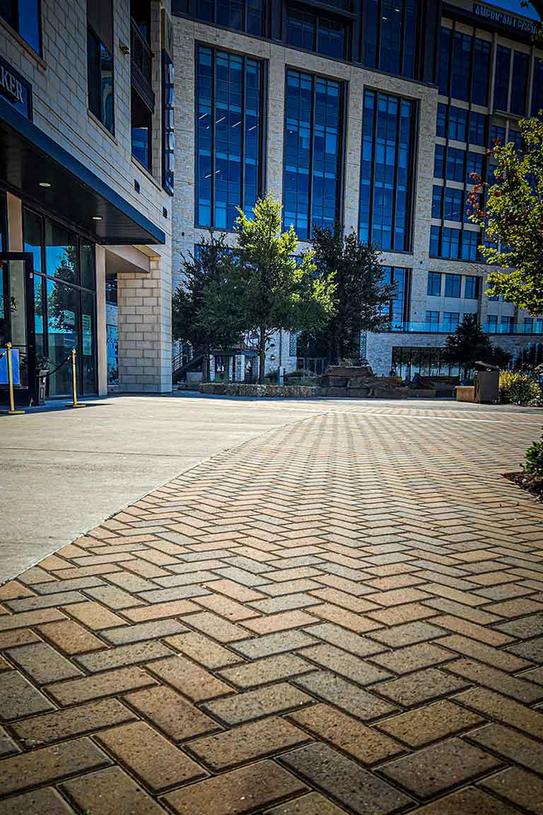 commercial-paver-walkway-herringbone